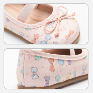 <span class=keywords><strong>Ballerine</strong></span> Bianche Colorate con Fiocco <span class=keywords><strong>per</strong></span> Bambina, Scarpe Mary Jane <span class=keywords><strong>per</strong></span> Bambini con Motivo Brogue e Chiusura Elastica <span class=keywords><strong>per</strong></span> Primavera Autunno Uso Quotidiano - Product Image 6