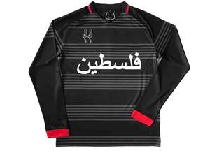 23-24红白足球服男子泰国运动衫足球服巴勒斯坦足球服长袖足球服 - Product Image 3