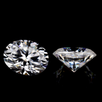 Yüksek kaliteli Lab yetiştirilen Oval Moissanite elmas DEF beyaz renk mükemmel kesim VVS 1 karat takı yapımı için