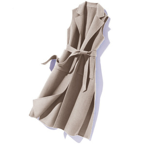 <span class=keywords><strong>Gilet</strong></span> sans manches à col polo <span class=keywords><strong>mi</strong></span>-<span class=keywords><strong>long</strong></span>, style très fin, pour <span class=keywords><strong>femme</strong></span>, taille cintrée, décontracté, grande taille, tendance - Product Image 4
