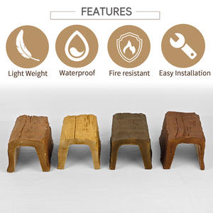 Auuan impermeable PU vigas de <span class=keywords><strong>madera</strong></span> de imitación de poliuretano <span class=keywords><strong>viga</strong></span> de techo de <span class=keywords><strong>madera</strong></span> Artificial construcción decoración de techo Interior - Product Image 5