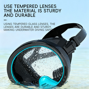 Máscara <span class=keywords><strong>de</strong></span> <span class=keywords><strong>Snorkel</strong></span> Clásica <span class=keywords><strong>de</strong></span> Lente Única Redonda, Máscara <span class=keywords><strong>de</strong></span> Buceo Ovalada <span class=keywords><strong>de</strong></span> Silicona sin Marco con Vista Amplia para Buceo Libre y Natación - Product Image 4