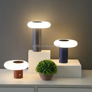 تصميم جديد مصباح مكتبي يعمل باللمس مصباح ليد لاسلكي ديكور غرفة أضواء