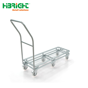 Heavy Duty 6-Wheel Stock Picking <b>Trolley</b> Industrial U-Boat <b>Platform</b> Truck with Dual Handles for Narrow Aisle Logistics - Product Image 1