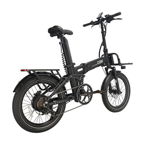 Vélo électrique pliable en alliage d'aluminium de 20 pouces avec batterie au lithium, moteur arrière, suspension avant et arrière, porte-bagages arrière, port USB, longue autonomie, idéal pour <span class=keywords><strong>la</strong></span> ville - Product Image 5