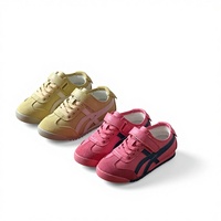Baskets montantes légères et antidérapantes pour enfants, color-block, à semelle souple et fermeture Velcro, collection Printemps 2026