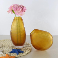 Vase en verre très vendu, vase en verre coloré nordique, vase à fleurs de luxe, décoration