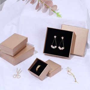 Hot Sale Fashion Women Luxury Custom Logo Kraft Paper <b>Earring</b> Wedding <b>Gift</b> <b>Box</b> Wholesale Portable Flip Top Jewelry <b>Boxe</b> - Product Image 4