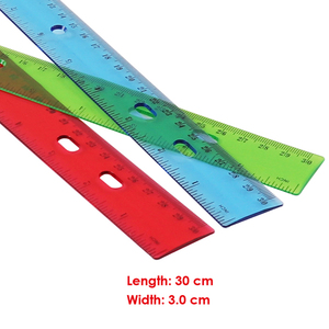 Foska, venta al por mayor, <span class=keywords><strong>regla</strong></span> <span class=keywords><strong>de</strong></span> plástico transparente <span class=keywords><strong>Flexible</strong></span> <span class=keywords><strong>de</strong></span> varios colores Popular <span class=keywords><strong>de</strong></span> <span class=keywords><strong>30</strong></span> <span class=keywords><strong>cm</strong></span> para papelería escolar y <span class=keywords><strong>de</strong></span> oficina - Product Image 2