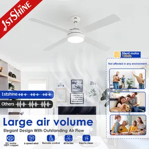 1stshine LED Ceiling Fan Manufacturer 60 Inch Big Airflow DCF-W986 LED Ceiling Fan With Light