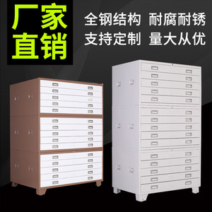 Steel Blueprint <b>Cabinet</b> 6 Drawer Metal Guide Rails <b>Lockable</b> Office Filing <b>Cabinet</b> - Product Image 5