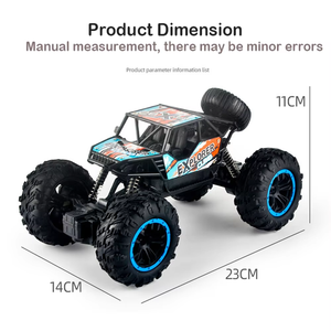ZTXION JJY-01 2.4G 1:16 Coche RC Todoterreno 4x4 de Gran Tamaño con Neumáticos TPR para Subir Pendientes de 45 Grados, para Niños, Control Remoto de 4 Canales - Product Image 4