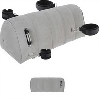 Coussin Gonflable Sexuel avec 4 Sangles de Contrainte, Meuble de Bondage BDSM, Coussin Cale Réglable en Hauteur pour Couples, Lavable, Utilisation Intérieure et Extérieure