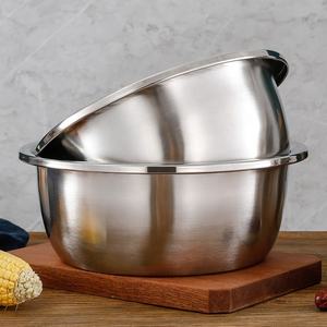 Lavabo de cocina de acero inoxidable de 18-32cm de gran capacidad de alta calidad, herramientas para hornear, ensaladera redonda para almacenamiento de alimentos, cuencos de mezcla profunda - Product Image 3