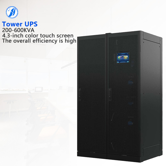 UT33 Series 200-600KVA High-Frequency Online Tower UPS Three Phase LCD Display 0ms Transfer Time Wide Input Voltage Range