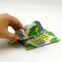 Emballage alimentaire de chips de banane plantain imprimé sur mesure sachet en plastique sac à joint moyen pour chips de fruits
