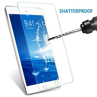 Protection d'écran en verre trempé 9H HD 2.5D anti-rayures et anti-chocs pour iPad 5/6/Air1/Air2/Pro 9,7 pouces