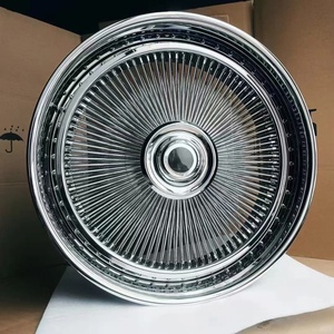 Jantes à rayons dorées avec capuchons flottants de 20, 22, 24, 26 pouces (20x9, 20x10, 22x9, 22x10, 26x10) pour Chevrolet <span class=keywords><strong>Corvette</strong></span> (C4 / C5) - Product Image 5