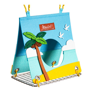 Nouveau support triangulaire en acier inoxydable pour nid d'oiseau, respirant, motif pivoine tigrée, de Du Laohan, pour l'hiver - Product Image 1