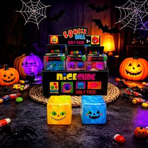 Nuevo Juguete Antiestrés en Forma de Cubo, Juguete Sensorial de Cubo de Hielo de Ascenso Lento, Regalo para Fiestas de Halloween - Product Image 2
