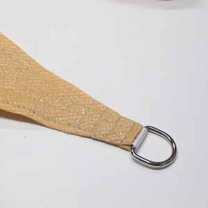 Voile d'ombrage triangulaire 12'x12'x12' anti-UV beige crème - Product Image 2