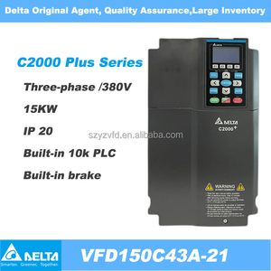 VFD150C43A-21 Delta 380V ~ 480V 15KW 20HP điều khiển Vector AC ổ đĩa ba pha cho máy nén hoặc ứng dụng động cơ - Product Image 2