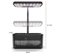 Support de culture télescopique réglable avec réservoir d'eau de 4,6 L et LED à spectre complet pour la culture à domicile
