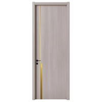 Porte intérieure moderne en panneau mélaminé de qualité supérieure, résistante à l'humidité, ignifuge, étanche, style pousser-tirer, pour bureau et maison