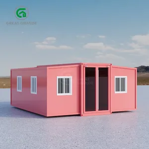 Prefab Container Huis Custom Uitschuifbare Prefab Huizen 3 Slaapkamer Vouwkamer Te Koop