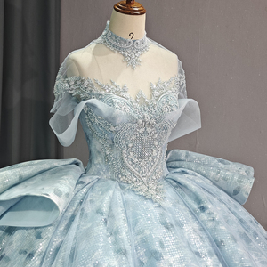 ชุดเดรสยาวของสาวๆชุดกระโปรงยาวสีน้ำเงิน quinceanera แฟชั่น1221 Jancember - Product Image 2