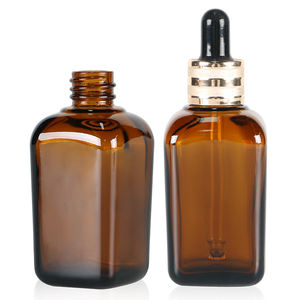 Emballage de flacon compte-gouttes en verre ambré de haute qualité de 30ml 50ml vide en verre ambré - Product Image 3