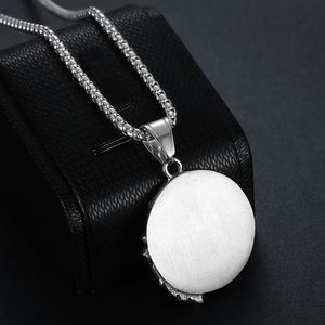 Yunnique – collier avec pendentif tête de loup en acier titane pour hommes, design animal vintage, style nordique, bijoux cadeau, chaîne de 3mm, 61cm - Product Image 4