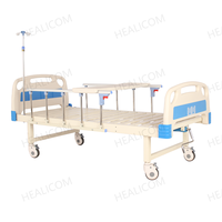 Brand New Infusion Pole Equipped Single Crank Medical Bed with Mattress