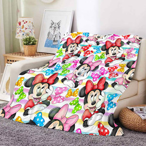 ผ้าห่มพิมพ์ลายการ์ตูนน่ารักคุณภาพสูง อุ่นสบายสำหรับฤดูหนาว เหมาะสำหรับใช้ในบ้าน โซฟา หรือพกพาเดินทางในรถยนต์ ทำจากผ้าฟลีซและผ้าแฟลนเนล - Product Image 5