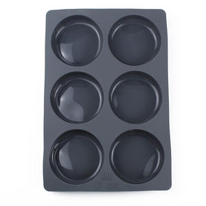 GreenEarth Moules en silicone à 6 cavités Moule à disque de 4 pouces Jetable pour muffins de Noël Custard Tart Résine Dessous de verre Usage cuisine - Product Image 4