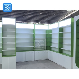 Conception de rayonnages modulaires en bois pour intérieur de magasin, présentoir de <span class=keywords><strong>pharmacie</strong></span> - Product Image 6