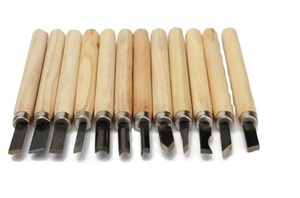 12pcs Professional DIY Wood Carving <strong>Chisel</strong> Knife Set Basic Detailed Carving Hand Tool Safety Features OEM Customizable <strong>Gouges</strong> - Product Image 2