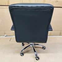 Fauteuil de bureau exécutif ergonomique à dossier haut, pivotant et réglable en hauteur, en cuir chromé, style contemporain, pour atelier et école, fabriqué en Chine