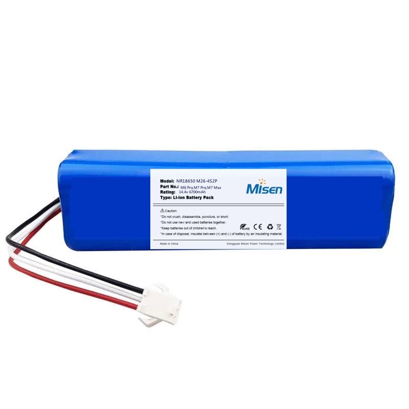 Batterie 14,8V 12800mAh Pour Robot Aspirateur - Compatible Cecotec Conga 5090, 5490, 6090, Remplacement Haute Capacité - 11