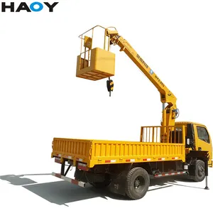 3 Ton 15M 2021 Used Truck Cranes 15000 Km 2000 Hours Howo Sinotruck Dongfeng Truck Mounted Crane