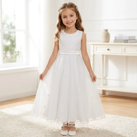 D30305 Vente chaude Robe blanche de première communion pour fille avec veste