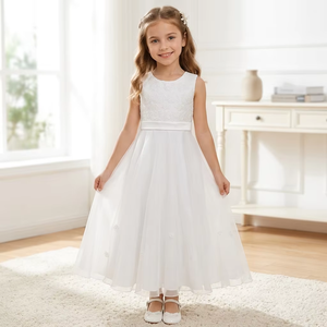 <span class=keywords><strong>Vestido</strong></span> Blanco de <span class=keywords><strong>Primera</strong></span> Comunión para Niña con Chaqueta, Modelo D30305, Gran <span class=keywords><strong>Venta</strong></span> - Product Image 1