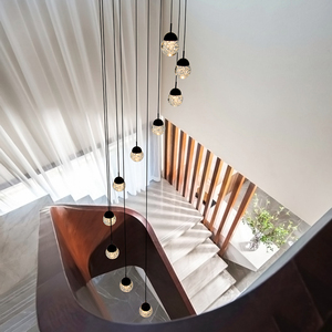 Lámpara de araña decorativa artística de cristal LED, lujosa, exquisita y de alta gama, adecuada para villas. - Product Image 6