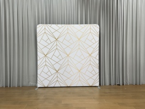 ฉากหลังผ้าพิมพ์ลายแบบพกพาสำหรับงานอีเว้นท์ <span class=keywords><strong>นิทรรศการ</strong></span> และงานแต่งงาน - Product Image 2