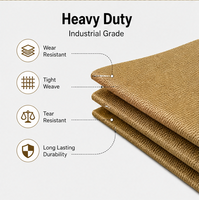 Tela de Sarga de Polialgodón Color Caqui, 240 g/m², 150 cm, Material Tejido de Alta Densidad para Pantalones de Trabajo, Chaquetas y Uniformes
