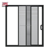 Porte patio coulissante panoramique en verre trempé sur mesure avec profilé en alliage d'aluminium et serrure de sécurité pour villa