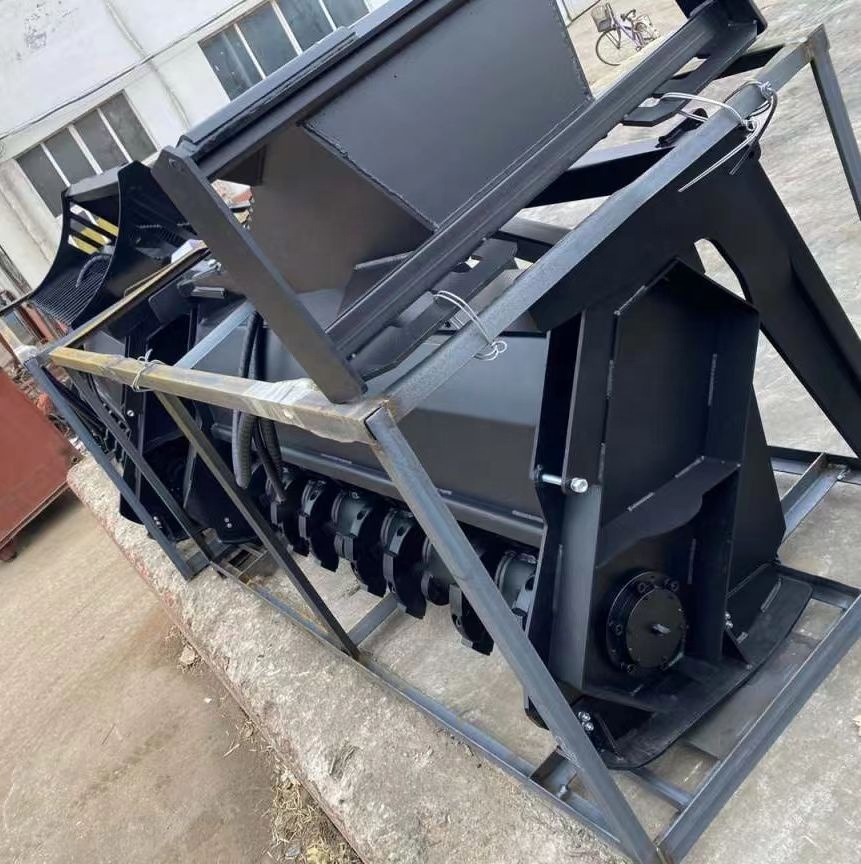 Новая газонокосилка, погрузчик с бороздом, приспособления, кусторез, Лесной Мульчер
