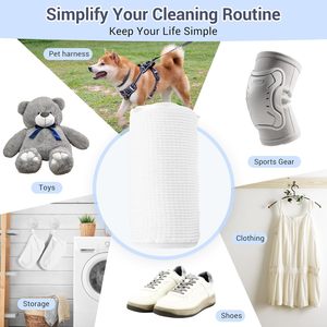 Bolsa para Lavar Zapatos CF con 2 Bolsillos, para el Hogar, Dormitorio, Viajes, para Lavar Cordones, Plantillas, Calcetines, Bolsa Multiusos para Lavadora y Secadora - Product Image 5