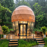 Dôme gonflable XQ-6 à deux étages en tissu PVC enduit, structure en acier, tuyaux galvanisés pour événements extérieurs, hôtels et glamping