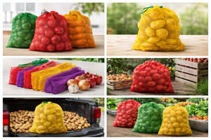 Sac d'emballage en maille agricole en PP haute résistance et durable, thermoscellable, pour les oignons et les agrumes - Product Image 4